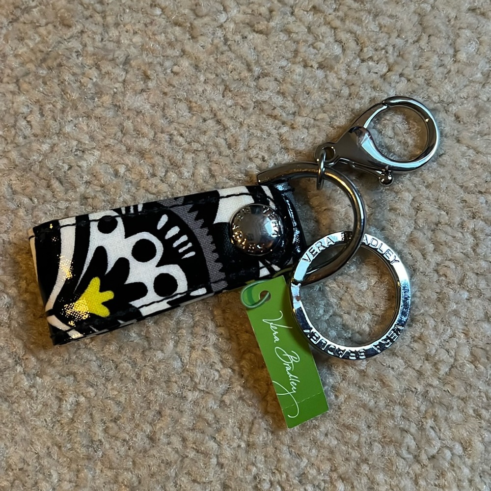 NEW Vera Bradley Loop Keychain in Fanfare